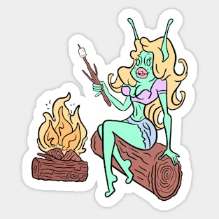 Camping Cutie Sticker